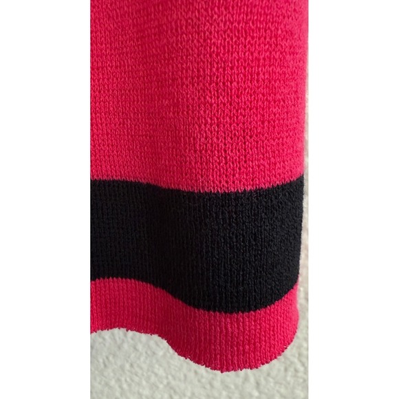 St John Knit Tank Top Pink Black Trim Sleeveless Boat Neck Women's Size S - Picture 10 of 12